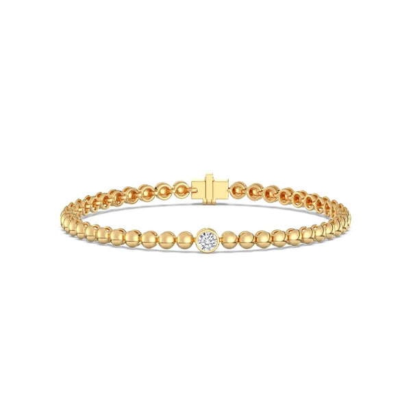 0.30ct Single Round Bezel Bracelet