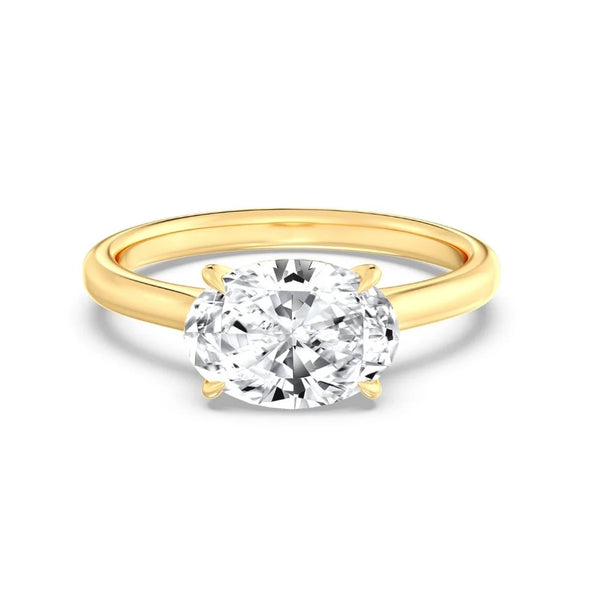 2ct East To West Oval Ring